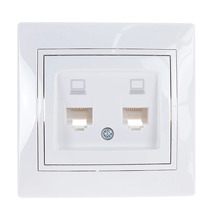Lezard Mira розетка компьютерная 2-я RJ-45 САТ5 белая