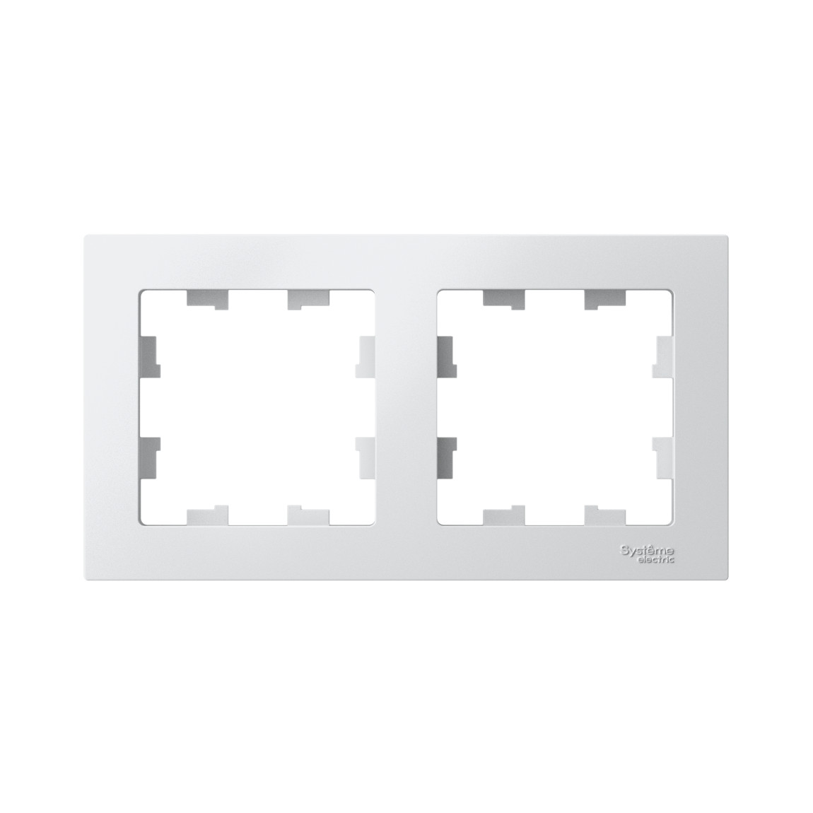 systeme electric atlasdesign рамка 2-я горизонтальная лотос