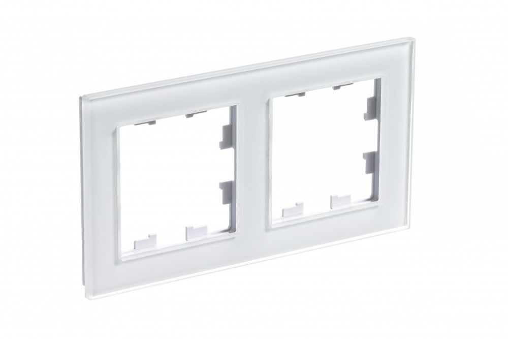 Systeme Electric ATLASDESIGN, Nature стекло рамка 2-я универсальная белый ATN320102