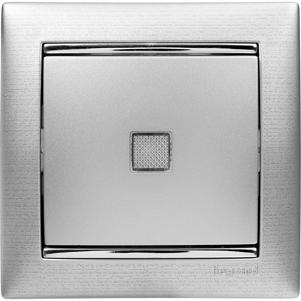 legrand valena рамка 1-я алюминий матовый
