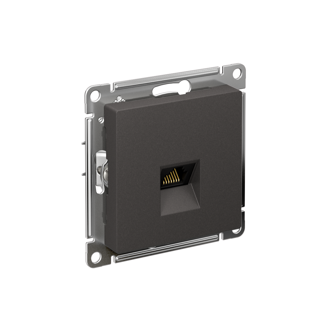 Systeme Electric ATLASDESIGN розетка компьютерная 1-я RJ45 5е кат. базальт