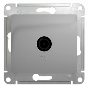 System Electric Glossa розетка TV оконечная 1dB алюминий