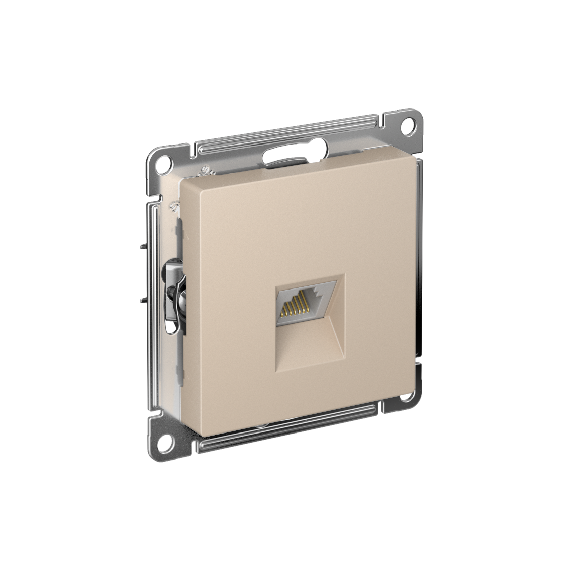 Systeme Electric ATLASDESIGN розетка компьютерная 1-я RJ45 5е кат. песочный