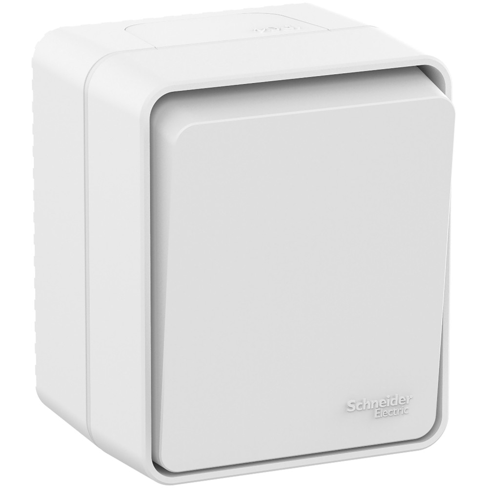AtlasDesign Profi54 О/У Выключатель 1-клавишный 10А IP54 белый ATN540111
