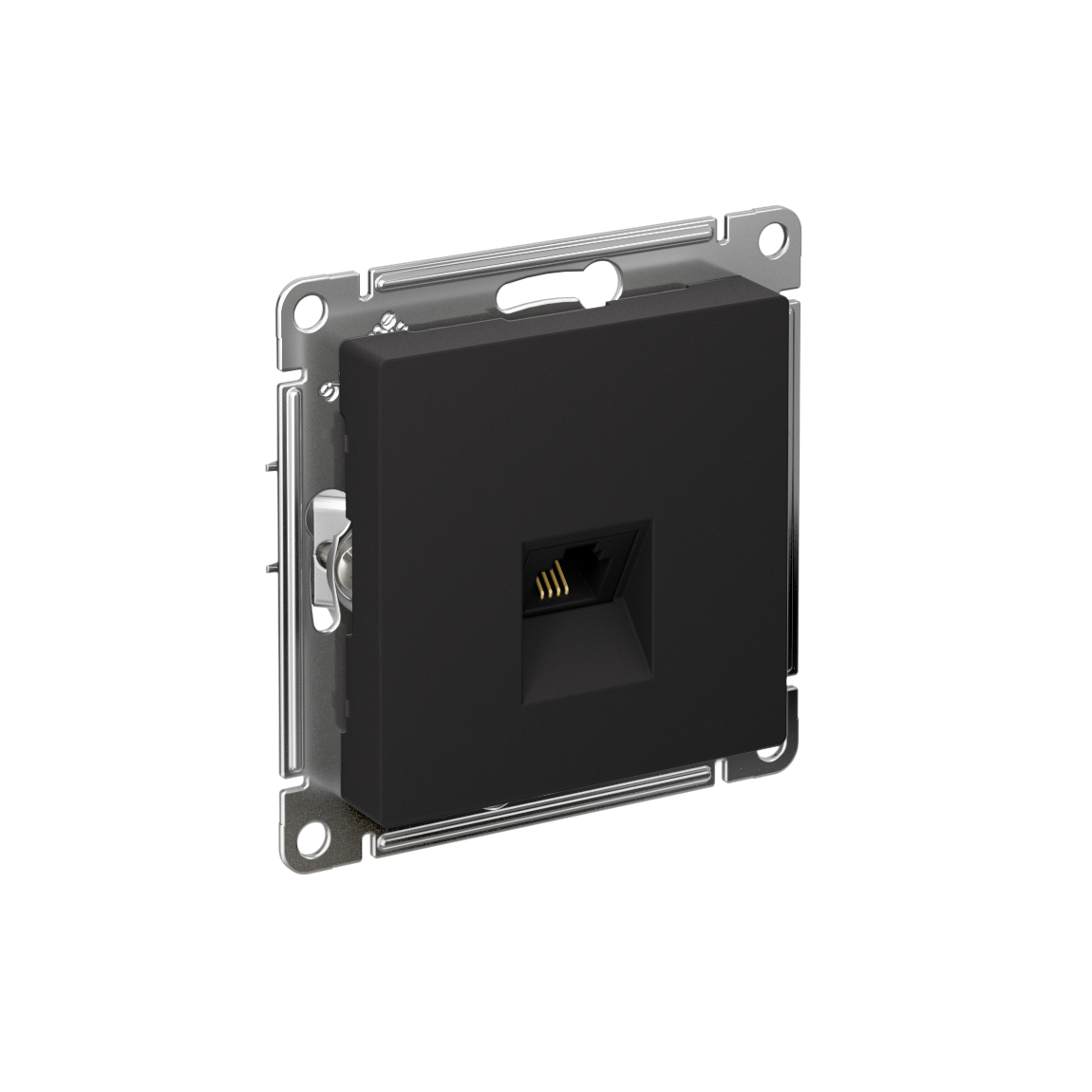 Systeme Electric ATLASDESIGN розетка телефонная 1-я RJ11 карбон