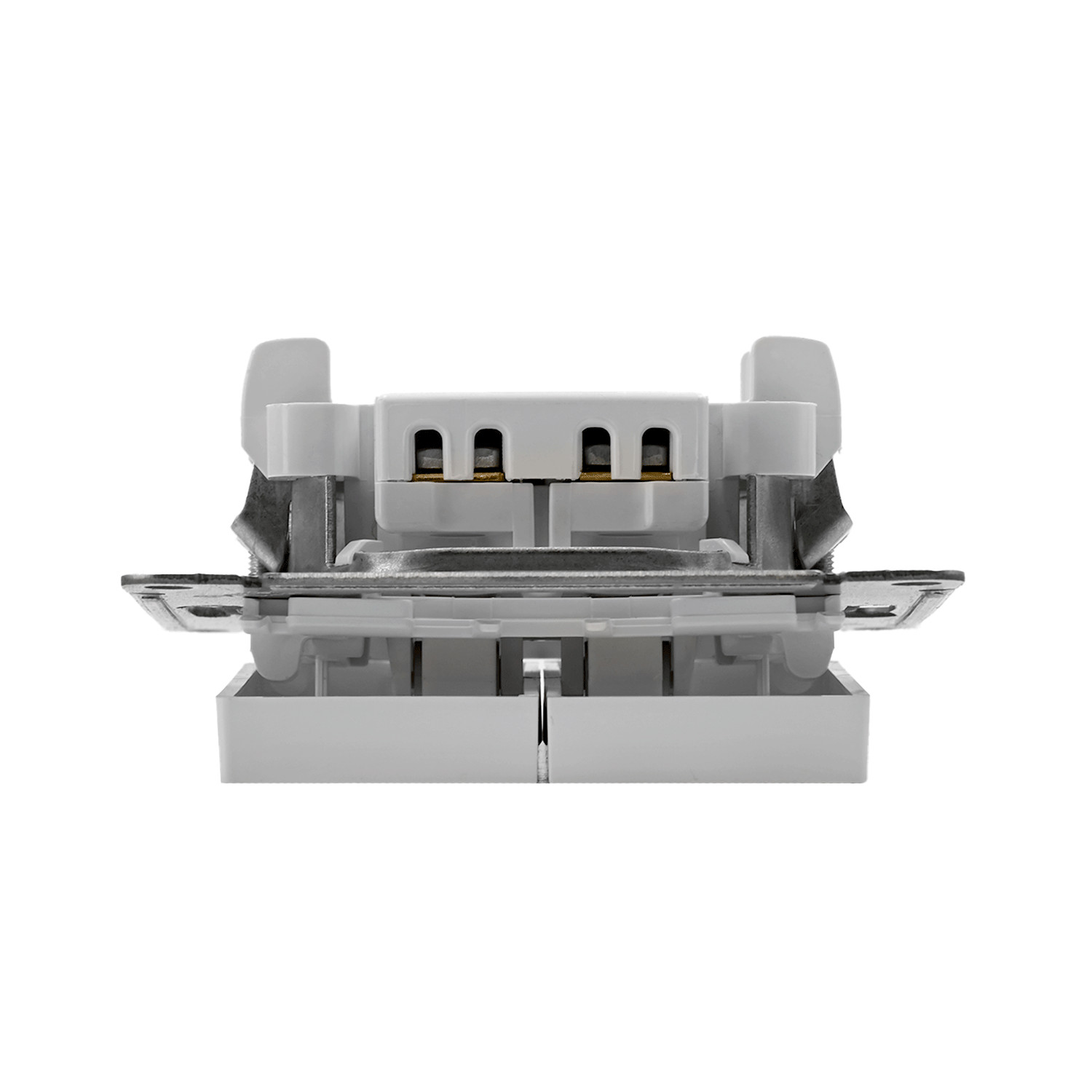 systeme electric atlasdesign, выключатель 2-клавишный белый atn000151
