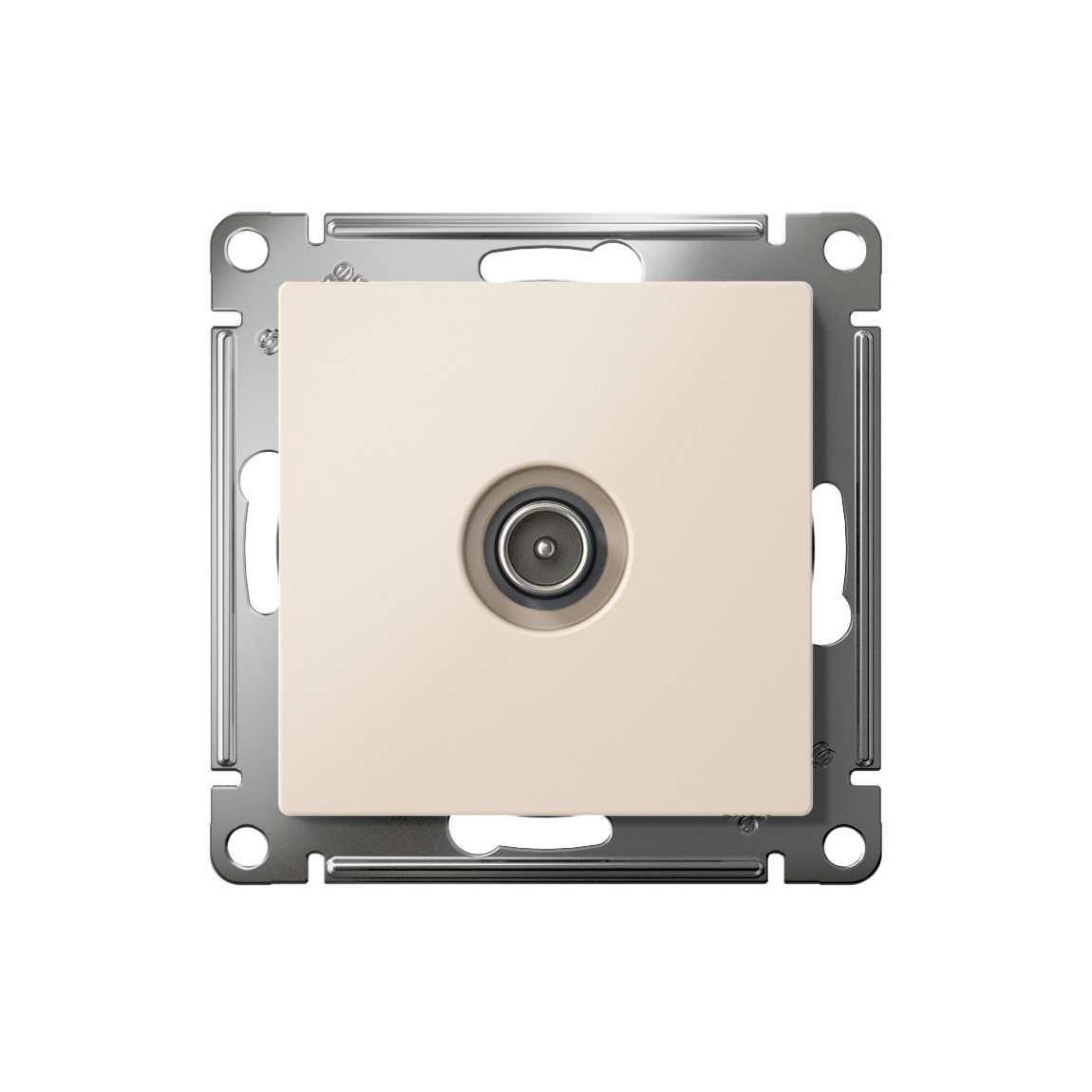 systeme electric atlasdesign, розетка tv оконечная 1db бежевый atn000291