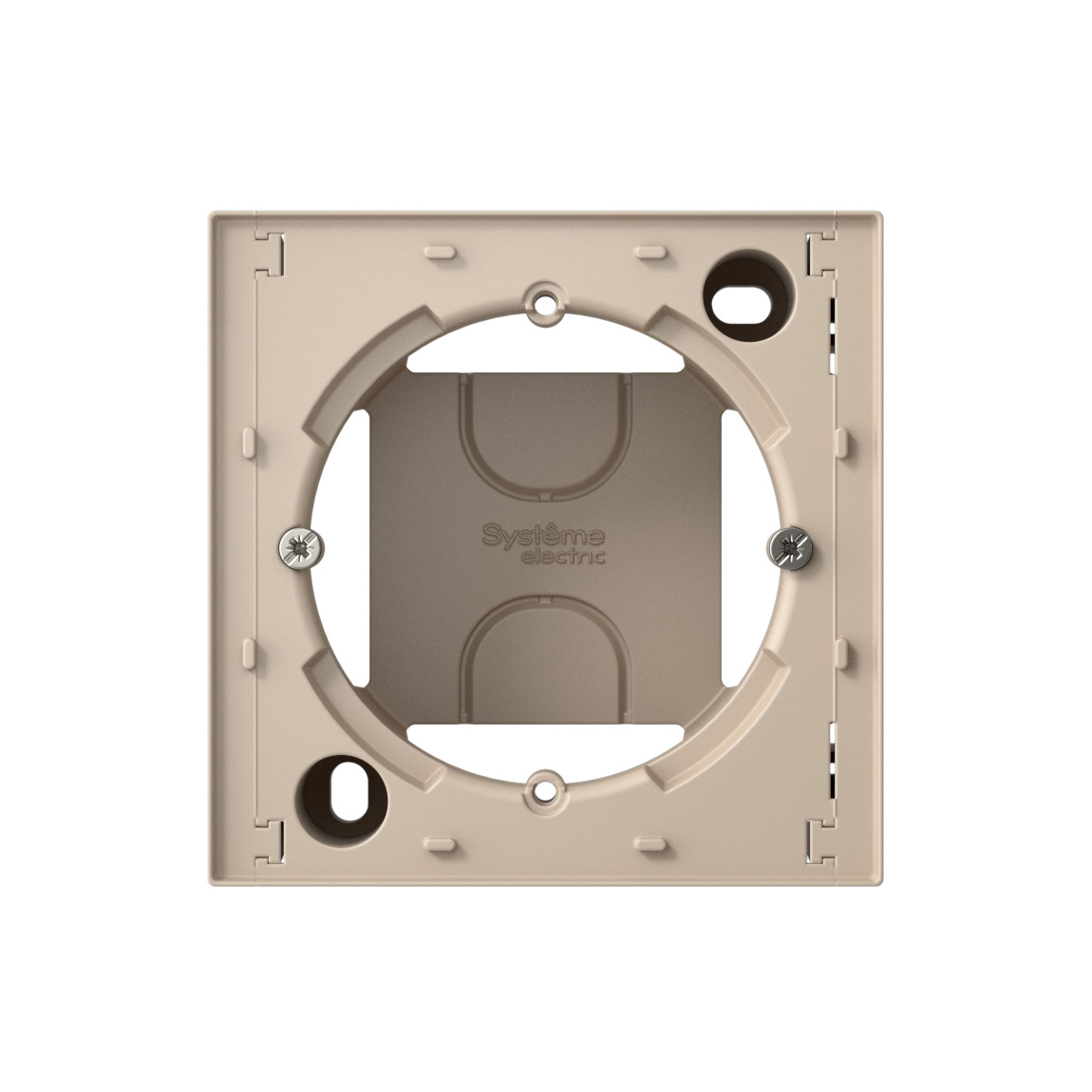 systeme electric atlasdesign коробка наружного монтажа песочный