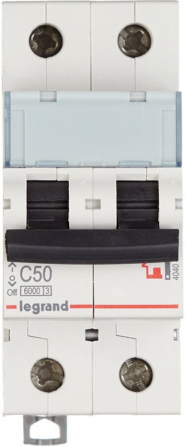 legrand 404047 автоматический выключатель тх3 2p 50a 6ка тип с