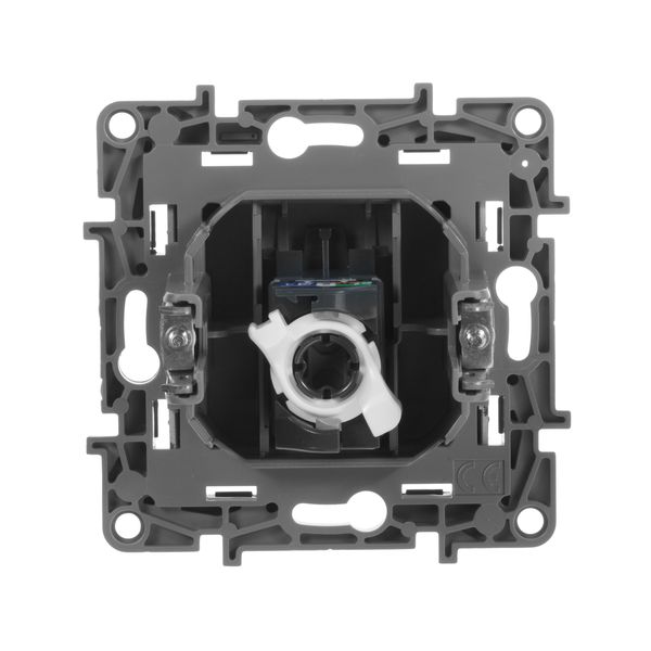 legrand etika розетка компьютерная 1-я rj-45 utp 8 контактов 1 выход 5 кат. антрацит