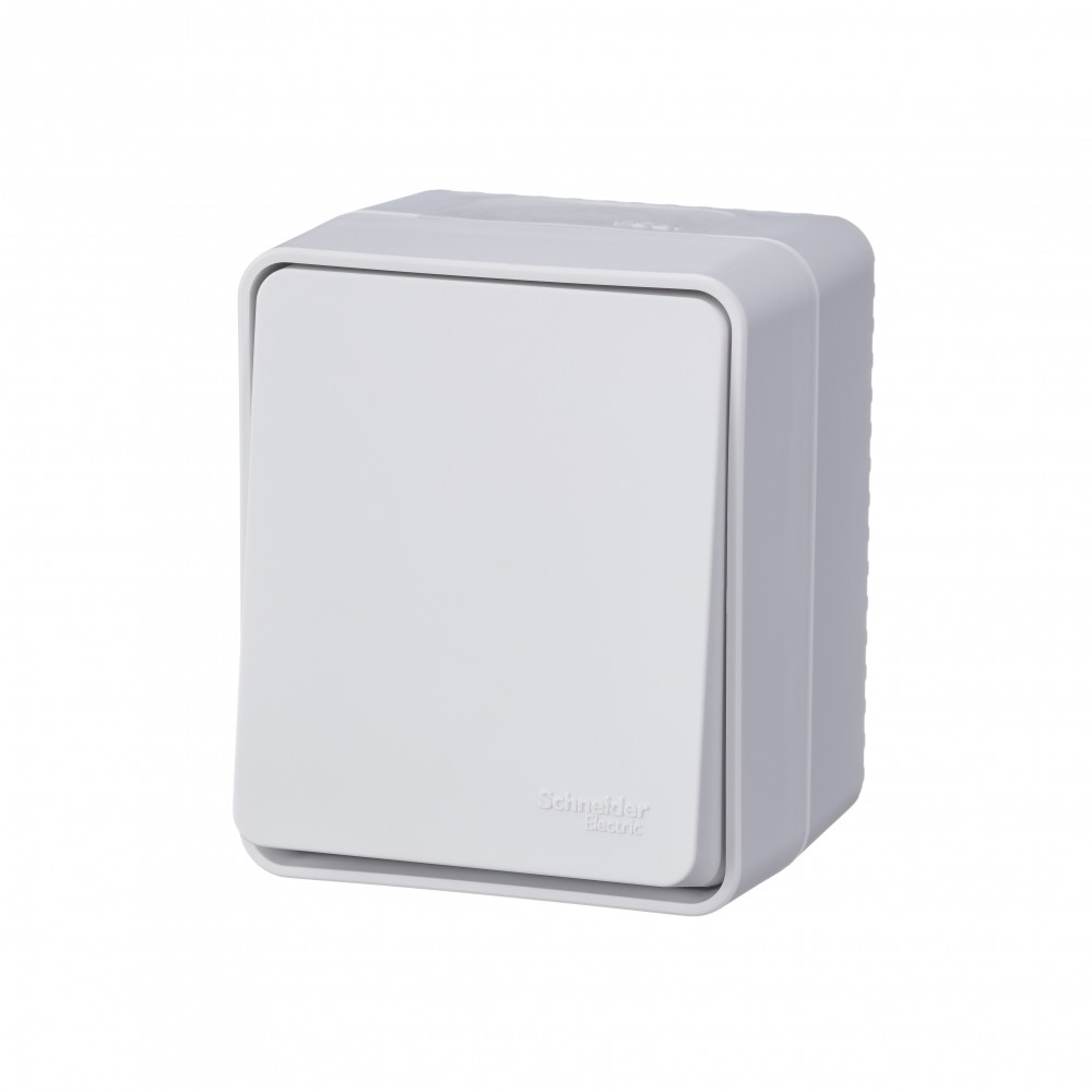 AtlasDesign Profi54 О/У Переключатель 1-клавишный 10А IP54 белый ATN540161