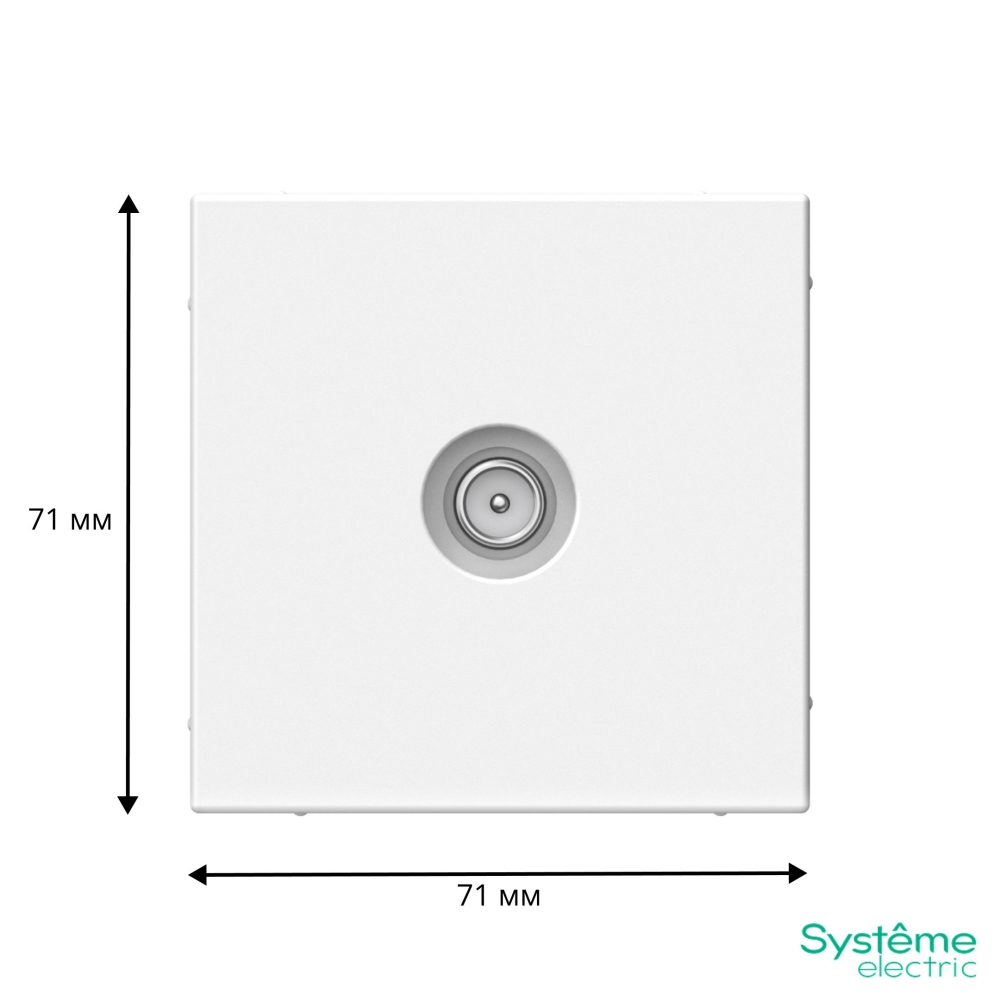 system electric artgallery розетка tv проходная 4дб лотос gal001392