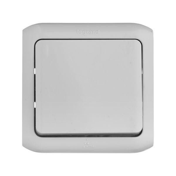 legrand quteo ip-44 выключатель 1 клавишный серый (10уп)
