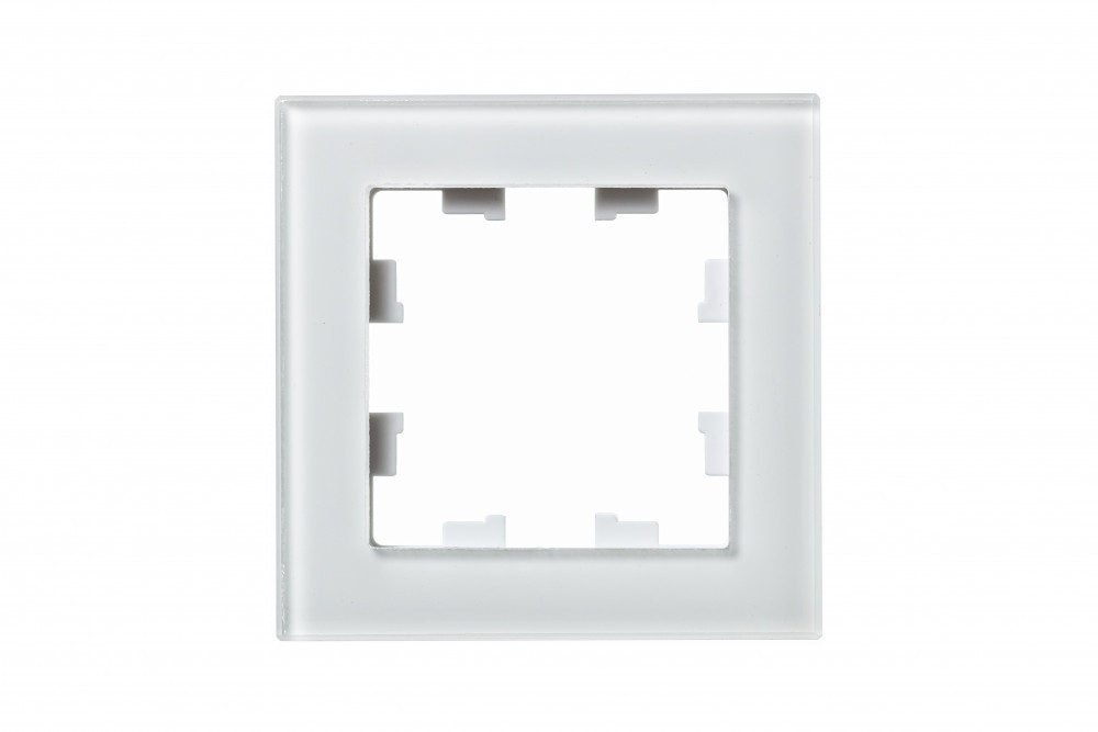 systeme electric atlasdesign, nature стекло рамка 1-я универсальная белый atn320101