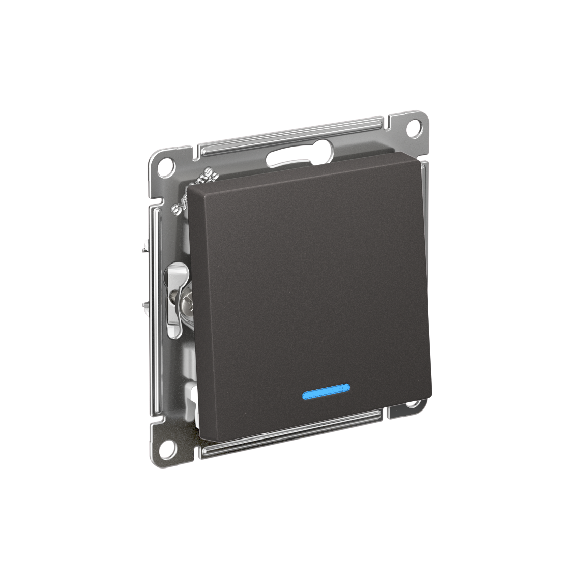 Systeme Electric ATLASDESIGN переключатель 1-клавишный с подсветкой базальт ATN001463