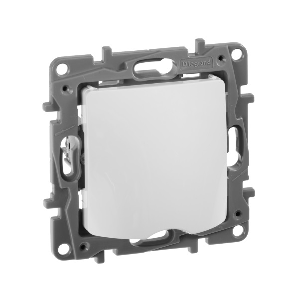 legrand etika вывод кабеля с зажимом для кабеля белый