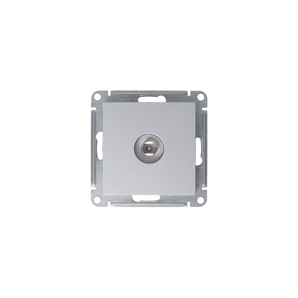 systeme electric atlasdesign, розетка tv коннектор алюминий atn000393