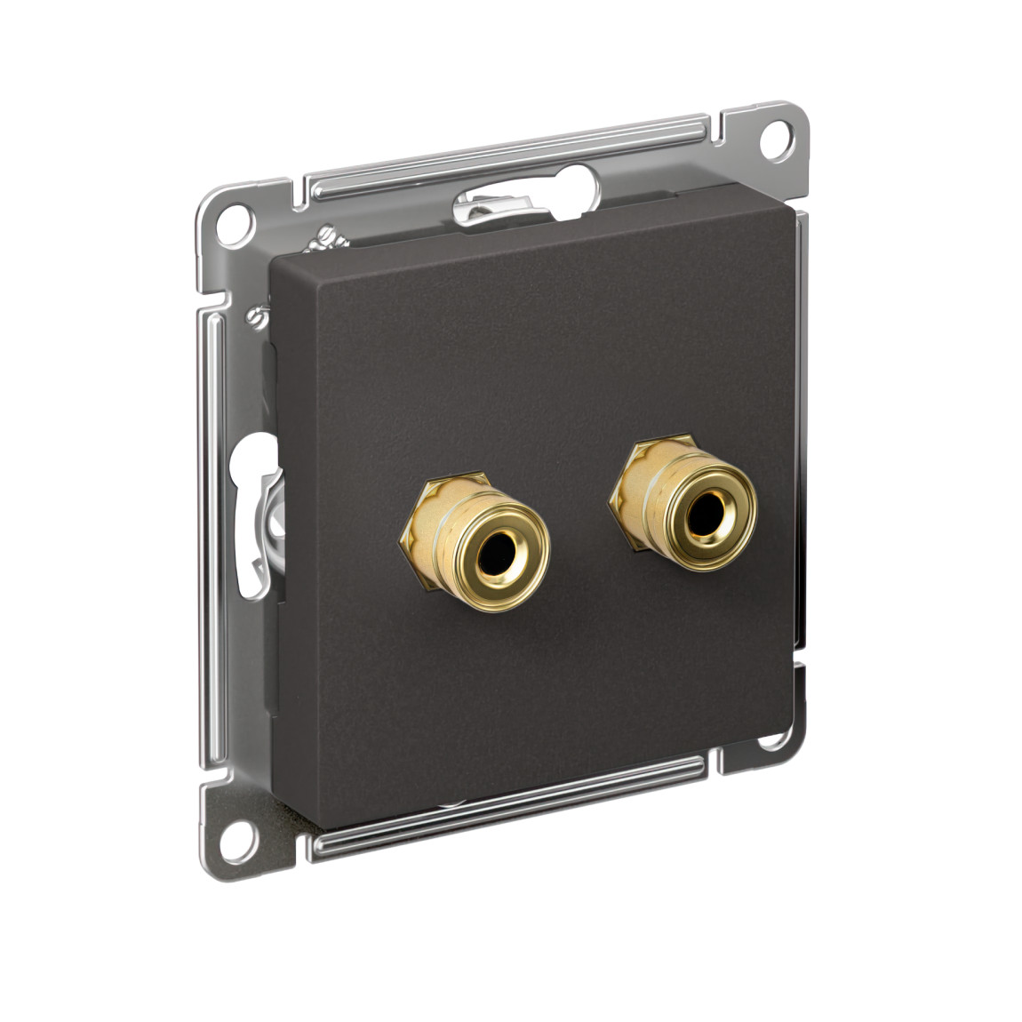 systeme electric atlasdesign розетка аудио 2-я базальт atn001487