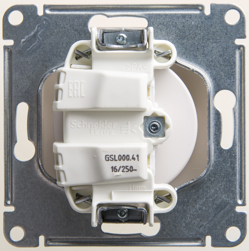 system electric glossa розетка 1-я без заземления перламутр