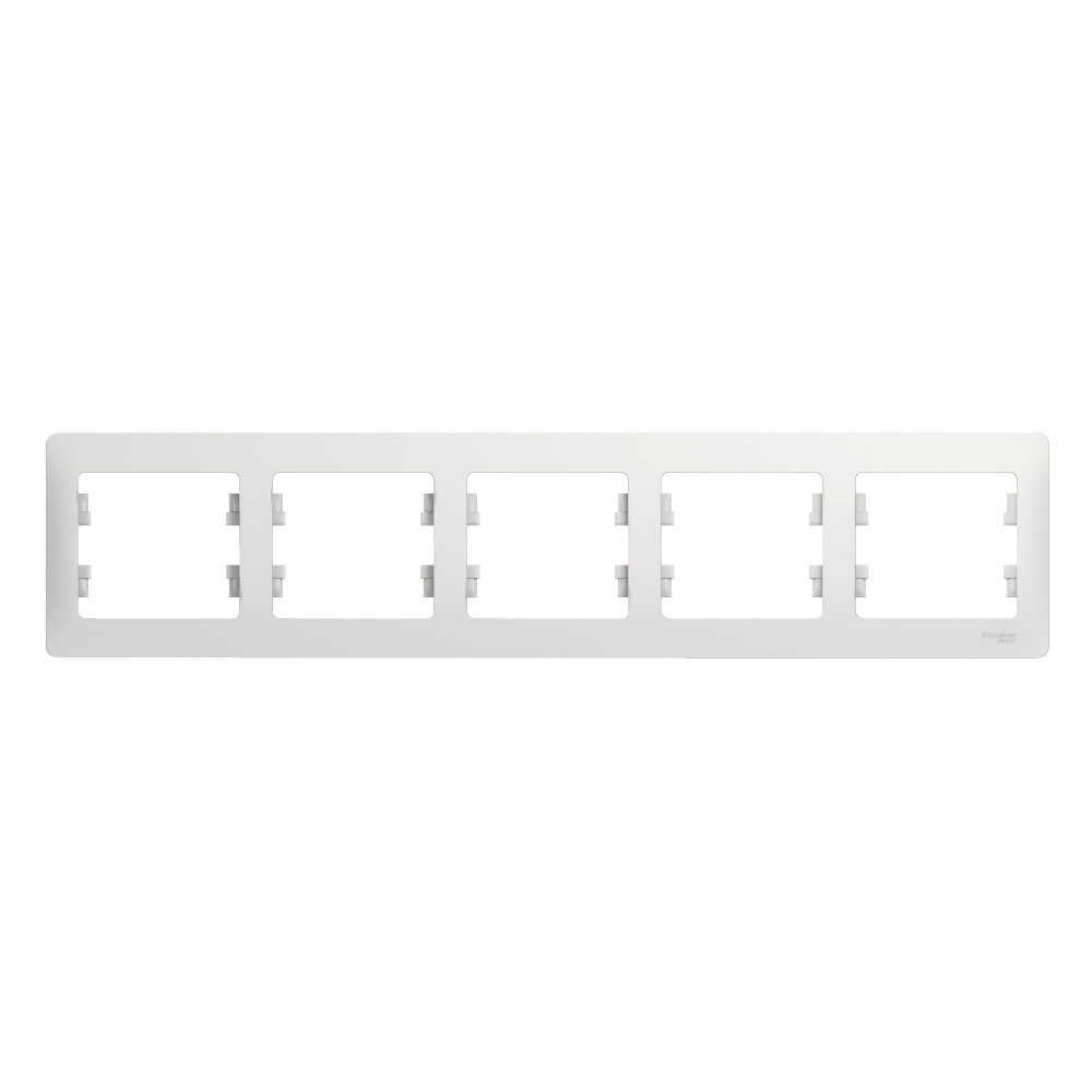 system electric glossa рамка 5-я горизонтальная белый