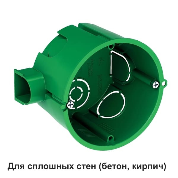 Коробка установочная (подрозетник) для сплошных стен 68(65)X45 (уп.200шт.со стикер) Systeme Electric