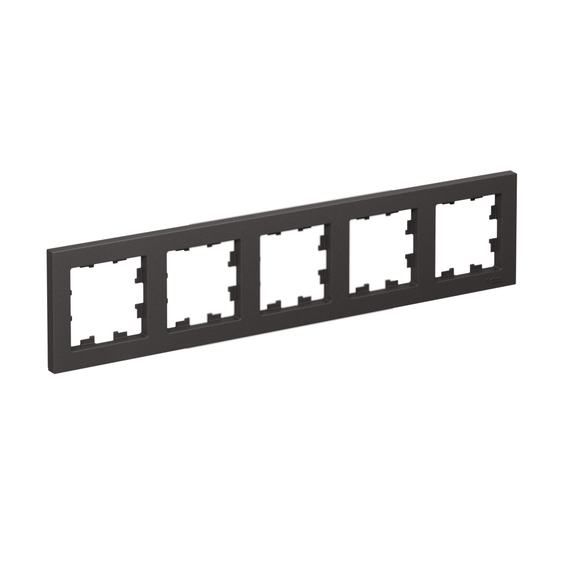 systeme electric atlasdesign, рамка 5-я горизонтальная базальт atn001405