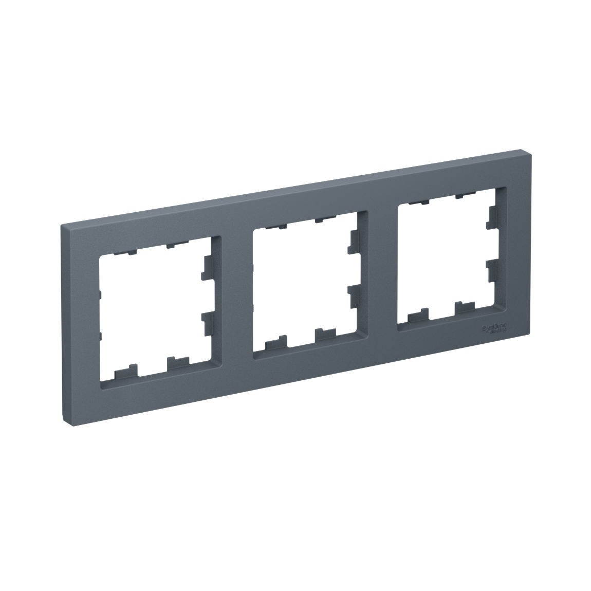 Systeme Electric ATLASDESIGN рамка 3-я горизонтальная грифель