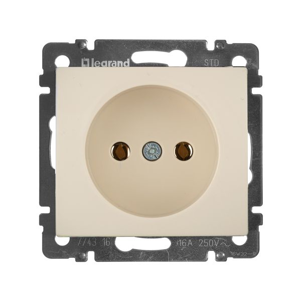 legrand valena розетка 1-я без заземления слоновая кость