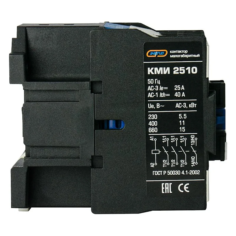 Контактор КМИ-2510 25А  230ВAC 1НЗ+1НО  Энергия E0801-0108