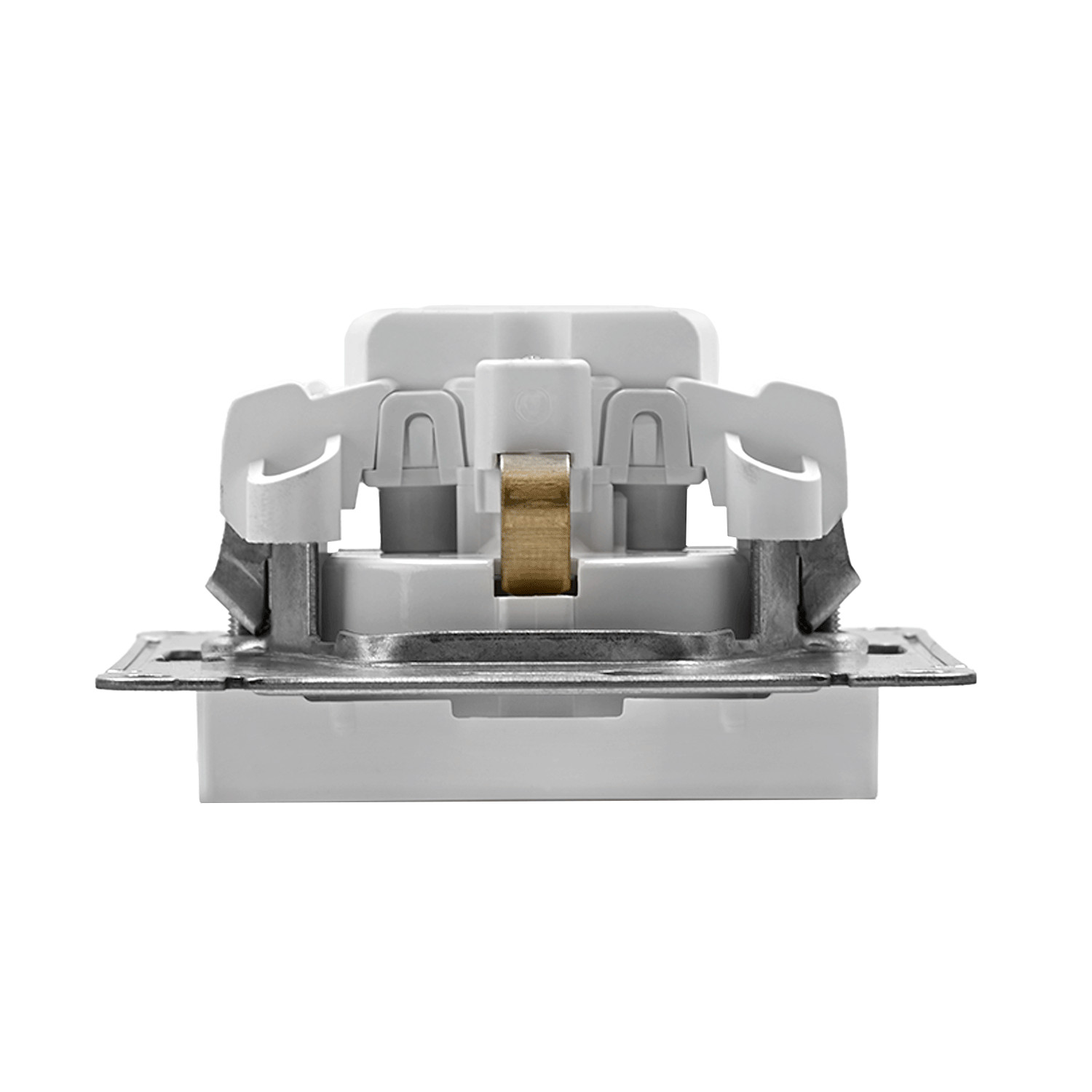 systeme electric atlasdesign, розетка 1-я с заземлением белый atn000143