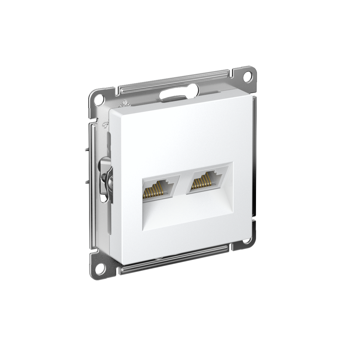 Systeme Electric ATLASDESIGN розетка двойная RJ45+RJ45 5е кат. лотос