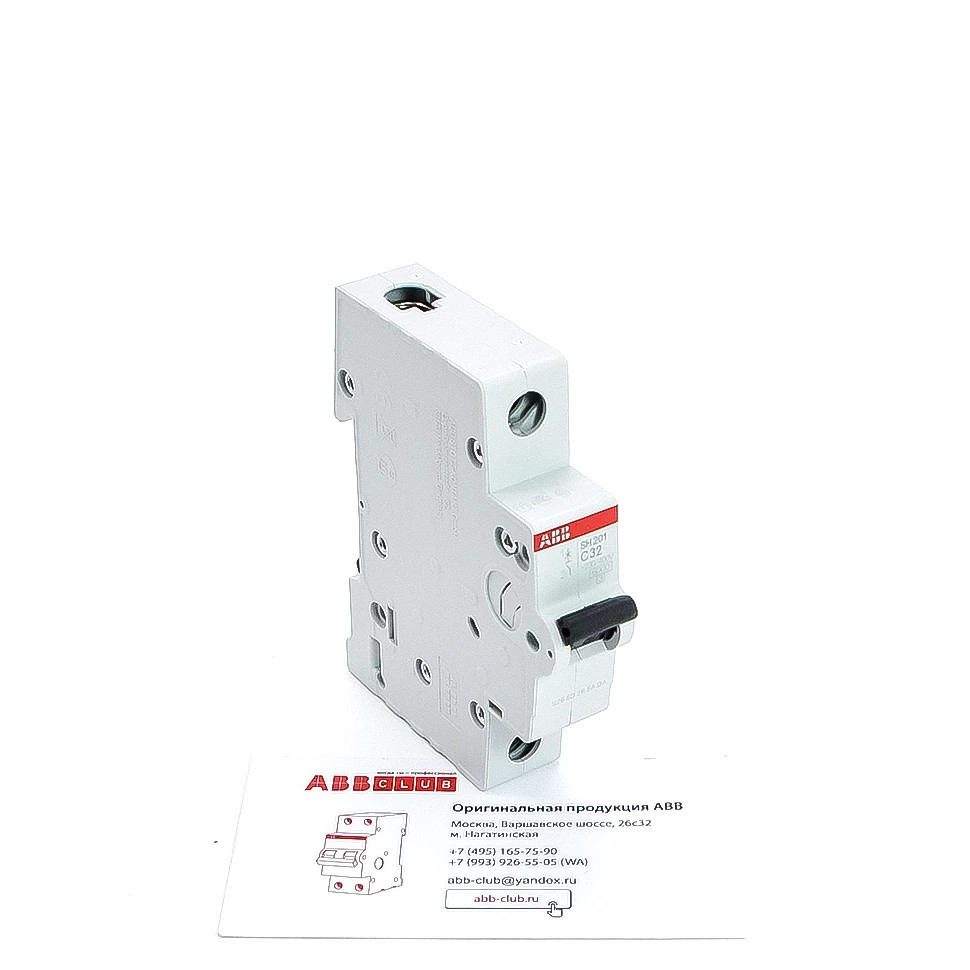 abb автоматический выключатель sh201 1p 32а 6ka 2cds211001r0324