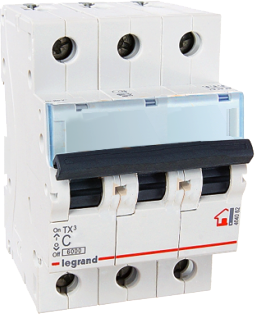 legrand 404054 автоматический выключатель тх3 3p 10a 6ка тип с