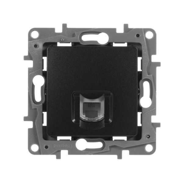 legrand etika розетка телефонная 1-я rj-11 антрацит