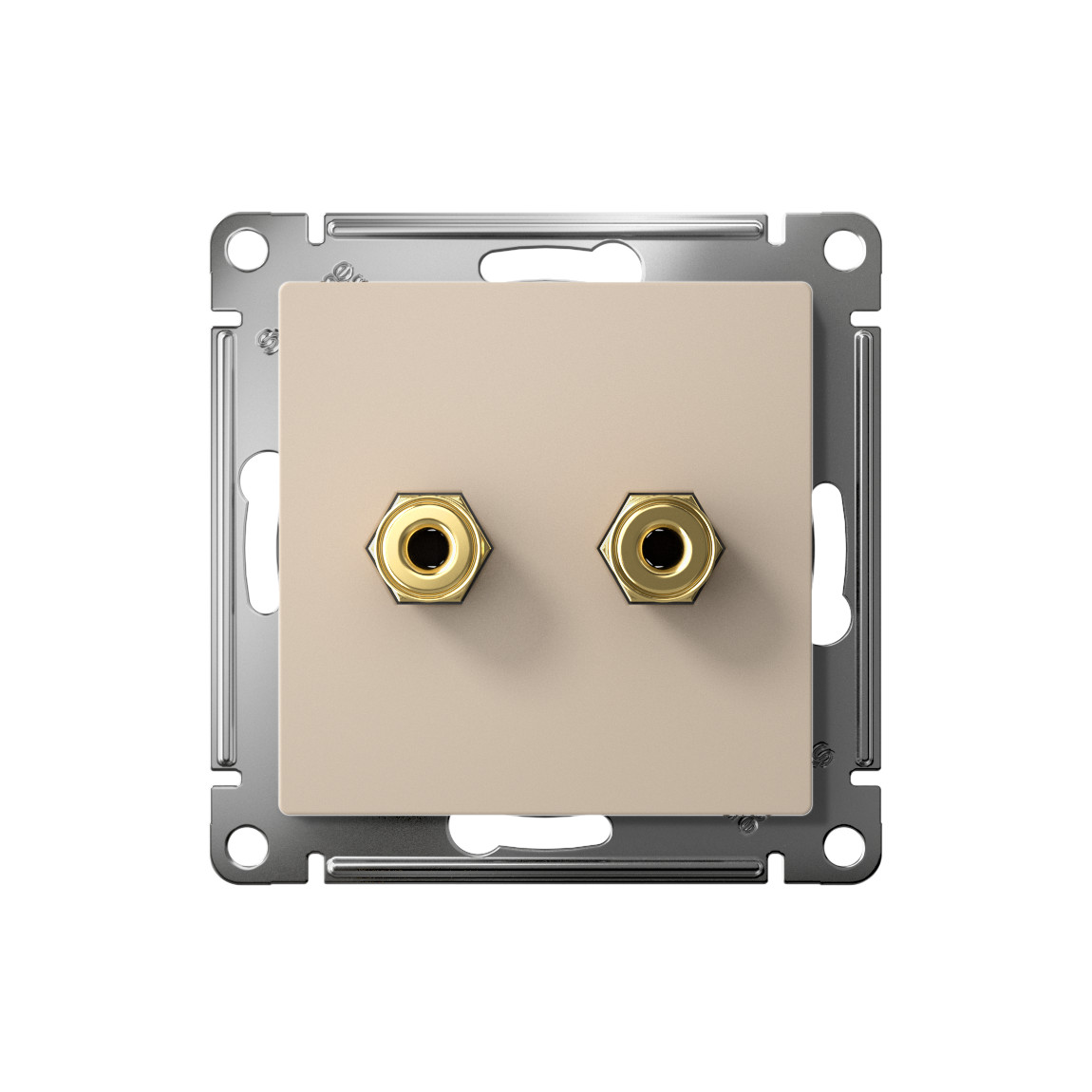 systeme electric atlasdesign розетка аудио 2-я песочный