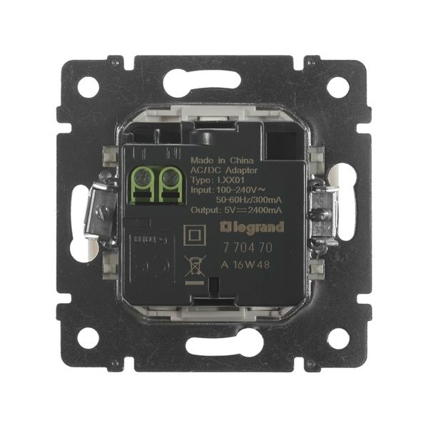 legrand valena розетка usb 2-я 1500 ма белый