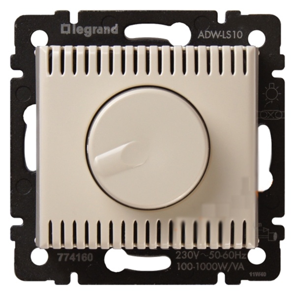 Legrand Valena светорегулятор 1000Вт поворотный слоновая кость