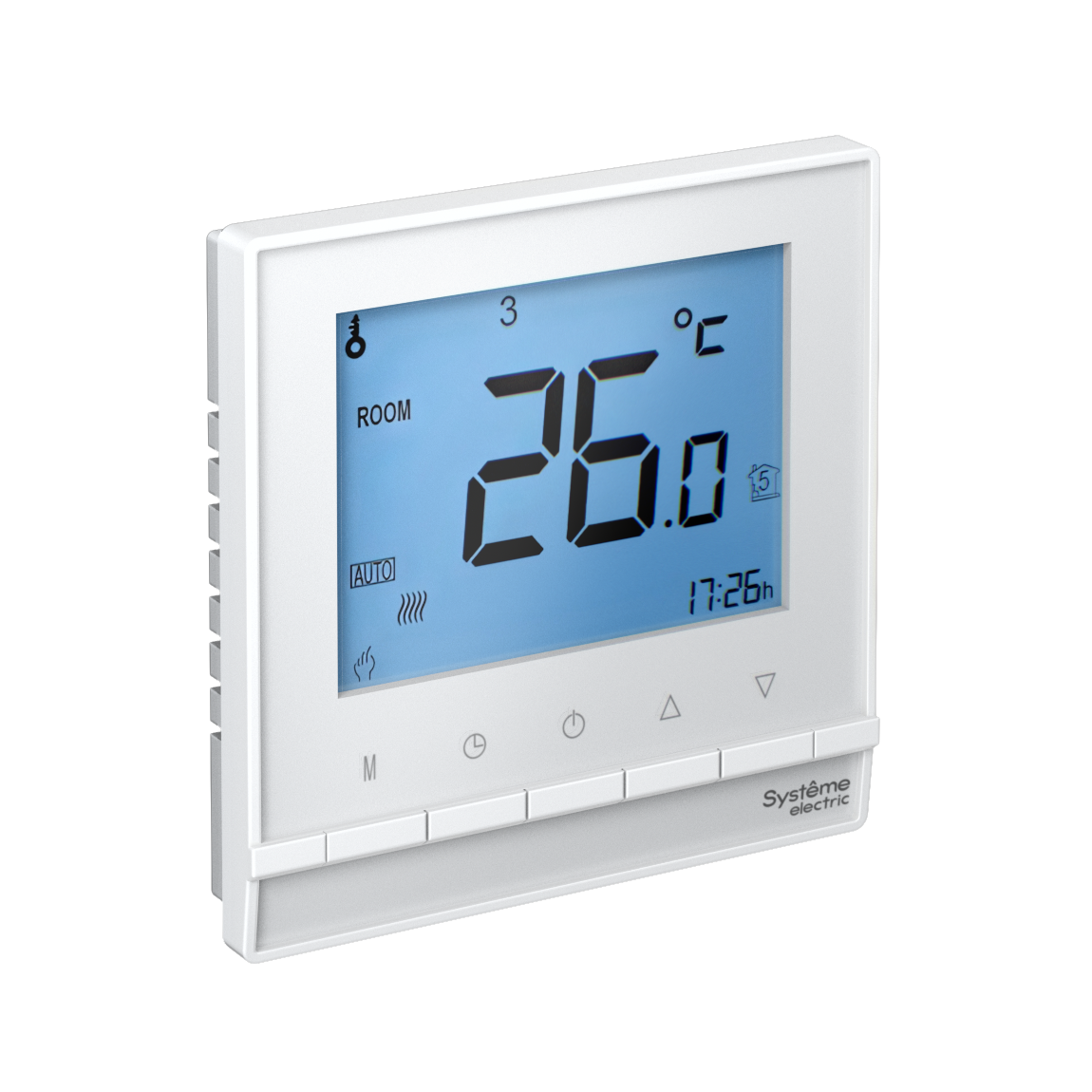 Systeme Electric ATLASDESIGN, термостат электронный, программируемый 16А (термодатчик 2,5м) белый ATN000138