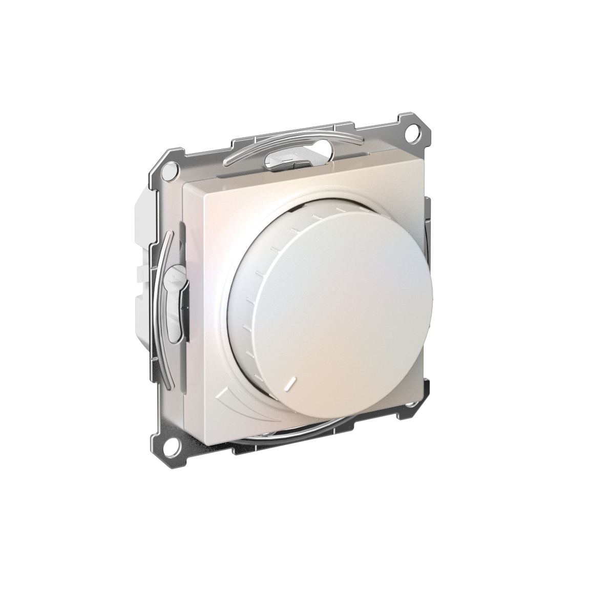 Systeme Electric ATLASDESIGN светорегулятор поворотно-нажимной 400Вт дим. led лампы жемчуг