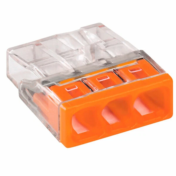 Клемма Wago 2273-203 без паст 3 вх.0,5-2,5мм² Cu (100шт)