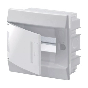 abb mistral 41 бокс встраиваемый ip41 8м белый непрозрачная дверь с клеммными блоками 1slm004101a1102