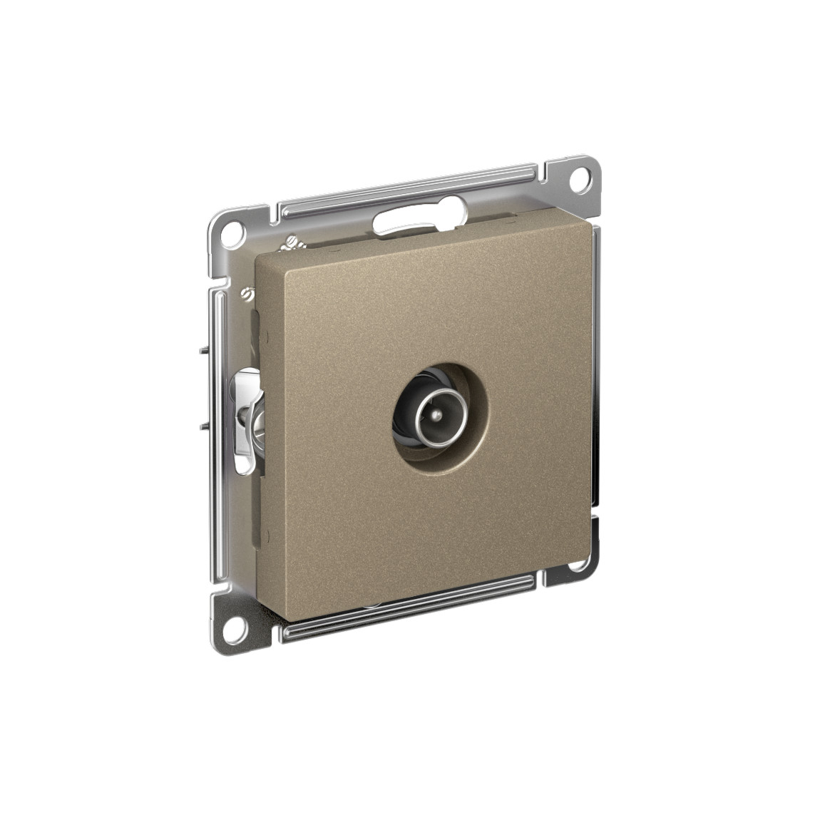 systeme electric atlasdesign розетка tv коннектор шампань