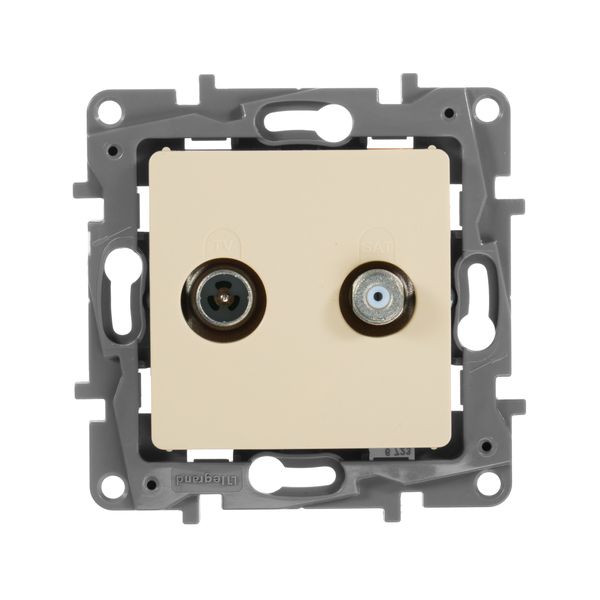 legrand etika розетка tv-sat двухкабельная слоновая кость