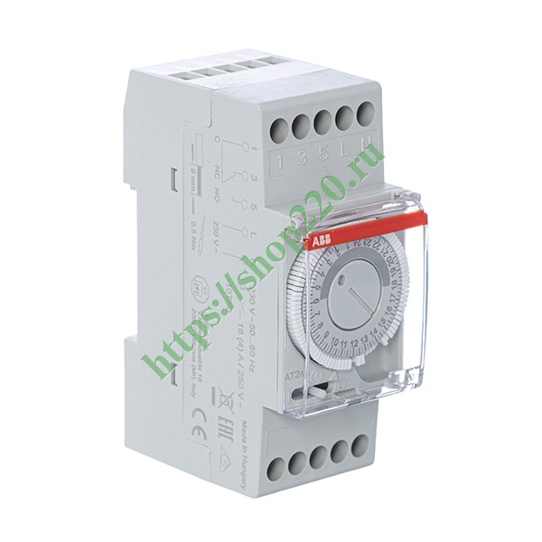 abb at2e модульное реле времени суточное 16a (2m) 230в 2csm231225r0601
