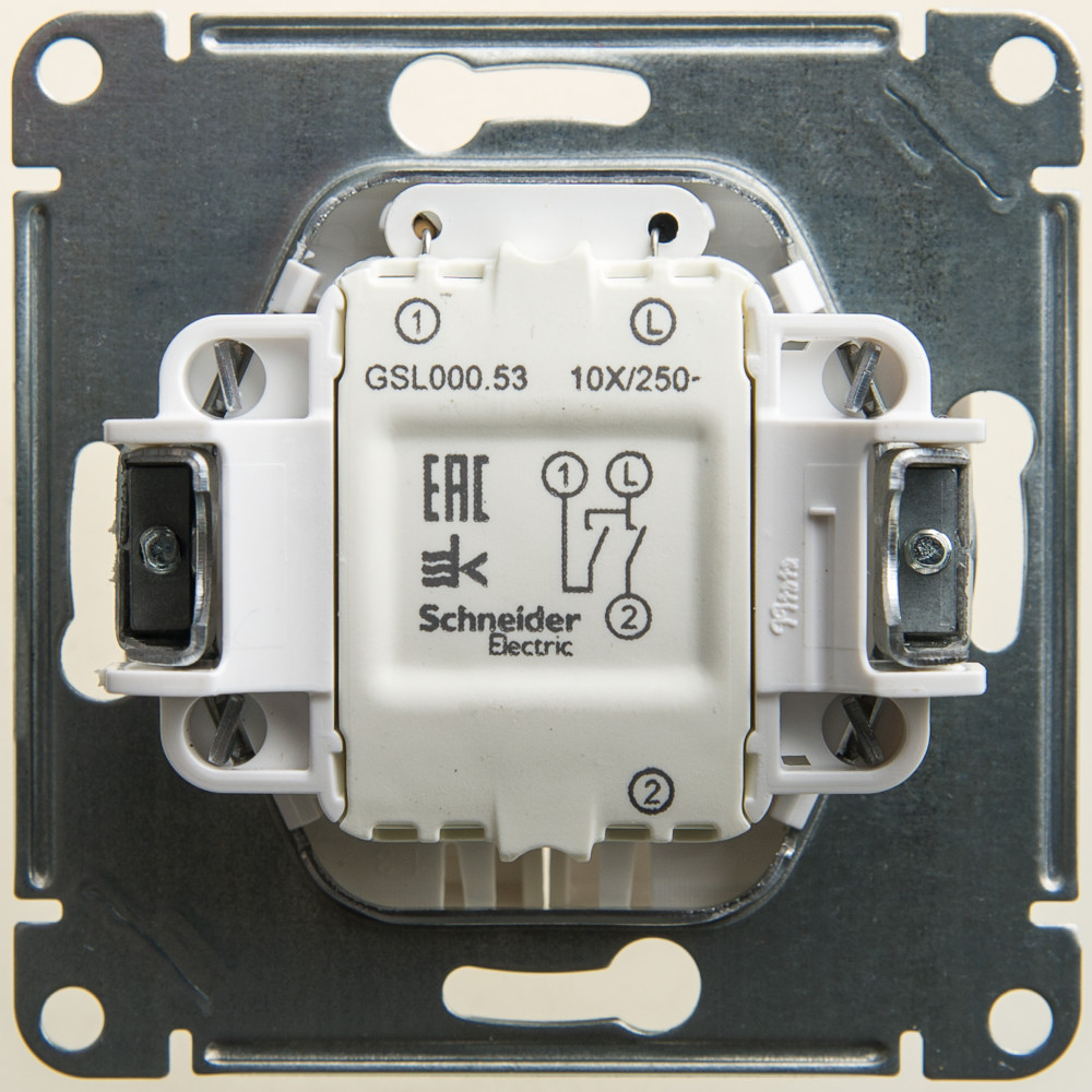 system electric glossa выключатель 2-клавишный с подсветкой перламутр