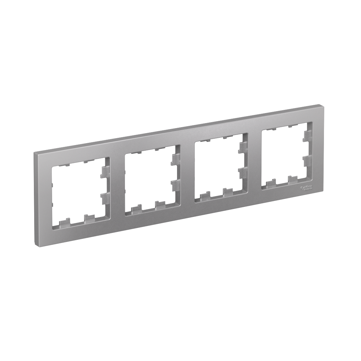 Systeme Electric ATLASDESIGN, рамка 4-я горизонтальная алюминий ATN000304