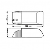 трансформатор электронный понижающий htm 230-240v /12v-70w osram