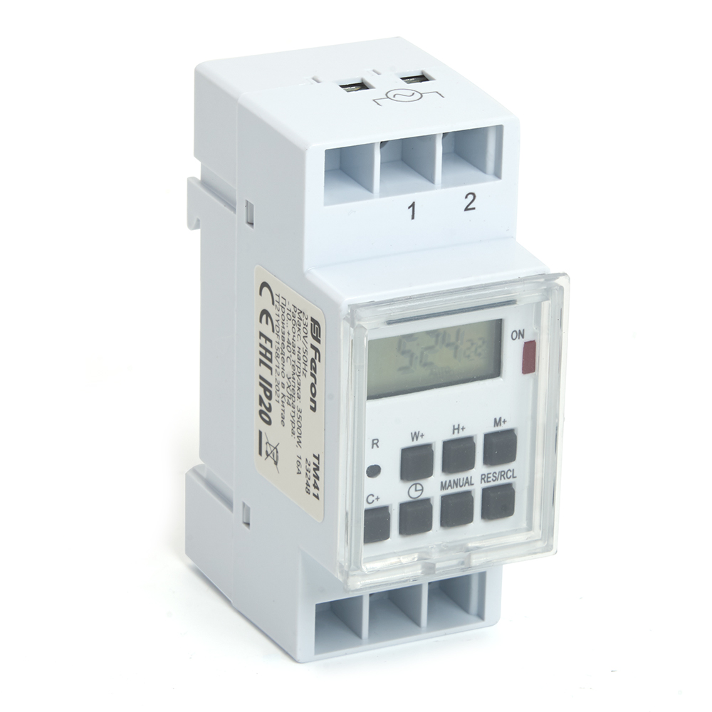 TM41 Таймер реле времени Feron мощность 3500W/16A 23248