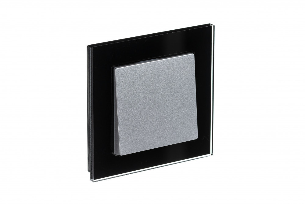 systeme electric atlasdesign nature стекло рамка 1-я универсальная черный  atn321001