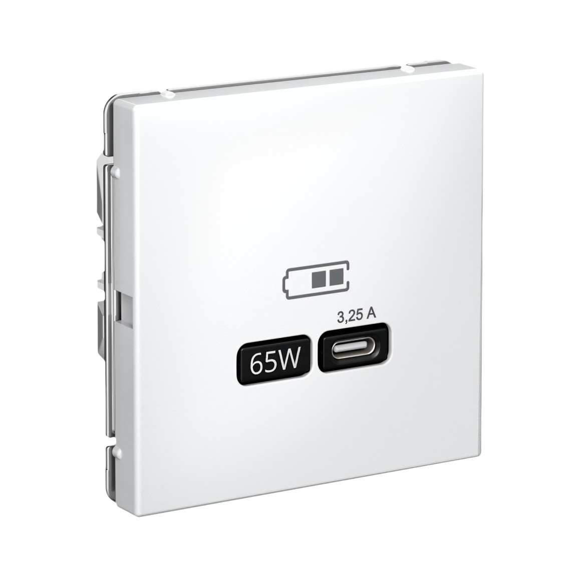 system electric artgallery механизм розетки тип-с 65вт высокоскорос, зарядка qc,pd, белый gal000127